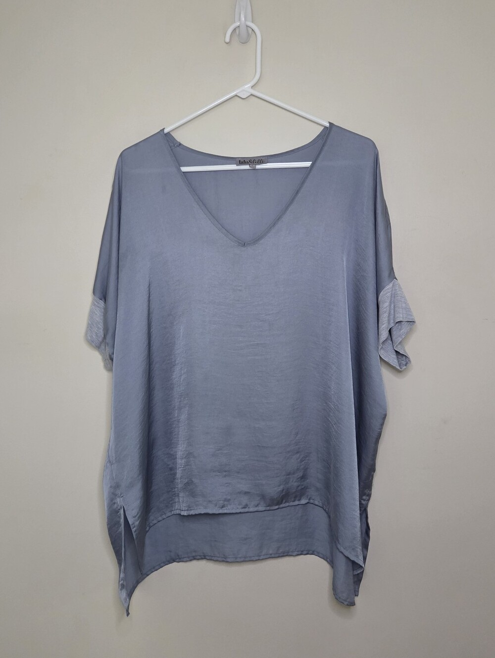 Women's Tutu & Lilli Blue Top Sz Large